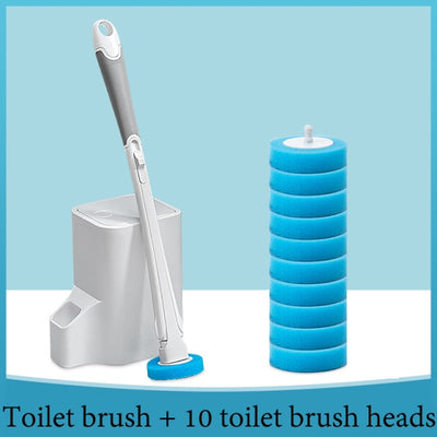 2 Toilet Brushes with Disposable Pads